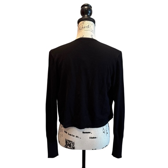 Express Cardigan Sweater Open Front Black Size Small NWT Lightweight - Picture 3 of 8